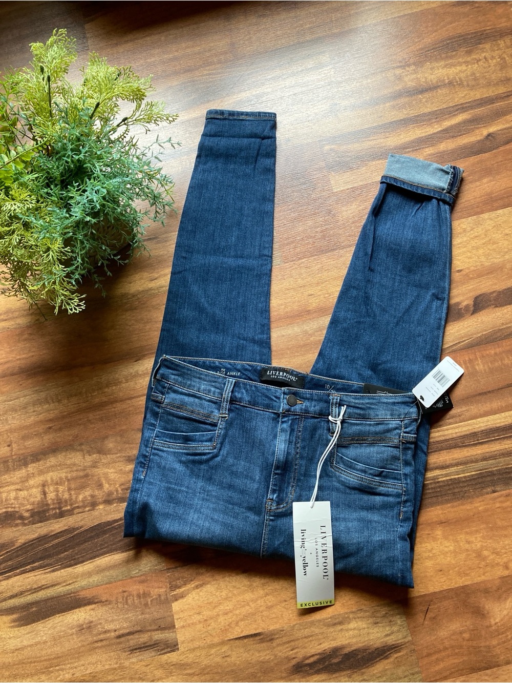 New Liverpool Size 10 Limited Edition Collab Hi Rise Ankle Jeans - Picture 11 of 11